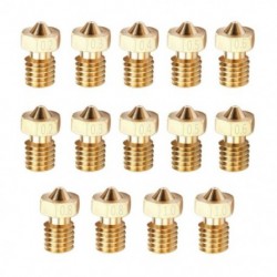 14PCS M6 3D nyomtató 0,2 mm 0,3 mm 0,4 mm 0,5 mm 0,6 mm 0,8 mm 1,0 mm extruder melltartó Y3Y0
