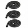 1X (3 db 6 mm x 9 mm gumi műanyag hőszigetelt cső fekete az Air Conditi C5E1-hez)