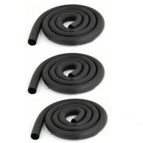 3 db 6 mm x 9 mm gumi műanyag hőszigetelt cső, fekete a H4H9 légkondicionálóhoz