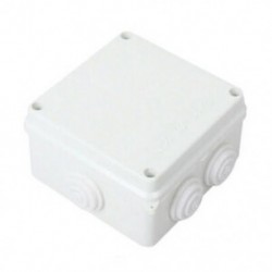 2X (Fehér ABS IP65 vízálló ház négyzet alakú csatlakozódoboz, 100x100x70mm N8G7)