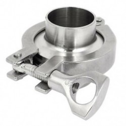 2X (1,5 hüvelykes tribilincs rozsdamentes acélból készült egészségügyi csőhüvely-készlet, R2N4)