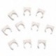 20x (10 db 20 mm átmérőjű fehér PVC vízellátó csőbilincsek Cs V0F2