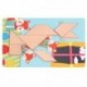 4X (Xiaohouniao gyerek fából készült puzzle korai nevelés játék játék puzzle IntX9D4