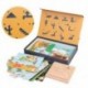 4X (Xiaohouniao gyerek fából készült puzzle korai nevelés játék játék puzzle IntX9D4