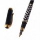 Jinhao 500 Writing Iridium gold Toll töltőtoll Pen toll 0,5 mm, fekete-fehér D2G3