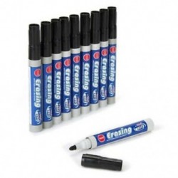 10 Marker filctoll, fekete mintával törölhető tábla az Office A3P8-hoz