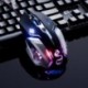 Fekete - USB 6 gombos laptop optikai számítógép Pc notebook vezetékes játék egér egér U N7T2