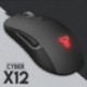 Fantech X12 számítógépes vezetékes egér 2400 DPI USB optikai PC-játékszer egér B8T0