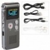 1X (LCD 4 GB-os digitális hangfelvevő, diktafon, 650Hr, MP3, újratölthető kém, Y3Z3)
