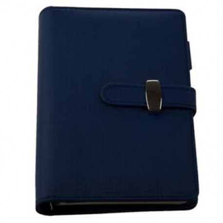 2X (FASHION Pocket Organizer Planner Bőr Filofax Napló Notebook Kék S1H6)