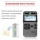 64G újratölthető LCD digitális audio hang hangrögzítő diktafon MP3 lejátszás S6V1