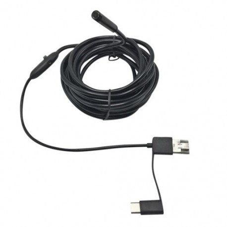 5X (3 az 1 HD-os 7 mm-es Android mobiltelefonos számítógép kettős felhasználású vízálló Endoscop W3A6.)