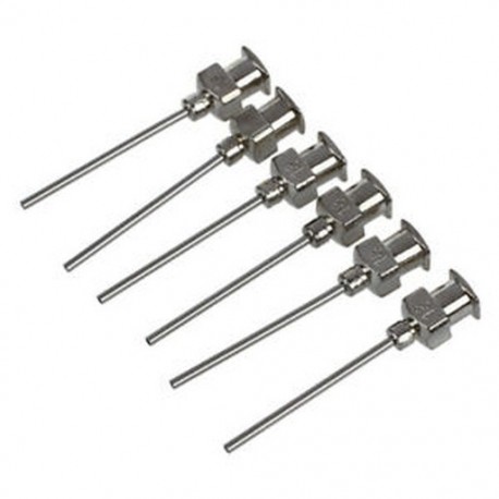 Rozsdamentes acél Luer Lock adagolótű, 18 méretű, 0.57 mm ID x 1.18 I9J8