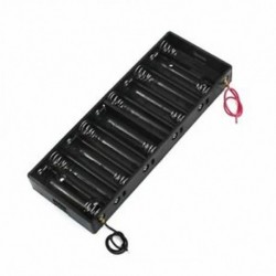 Műanyag héjakkumulátor-tartó doboz 10 x 1,5 V-os AA elemhez B1E7 V8S7