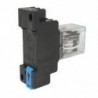 12 V DC tekercsteljesítményű relé DPDT LY2NJ HH62P-L JQX-13F 10A PTF08A aljzattal B K2A4