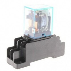 Dc24V tekercsteljesítményű relé 10A Dpdt Ly2Nj Hh62P-L Jqx-13F-2Z Ptf08A aljzattal, O9E3