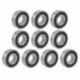 1X (6203RS árnyékolt mély horonyú radiális golyóscsapágyak, 17mmx40mmx12mm, 10 darabos X2N9)
