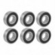 1X (6203RS árnyékolt mély horonyú radiális golyóscsapágyak, 17mmx40mmx12mm, 10 darabos X2N9)