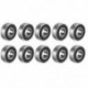 6X (698-2RS mélyhoronyú golyóscsapágy kettős tömítésű 8Mm X 19Mm X 6Mm szén S C9S6