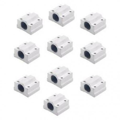 2X (10 db / tétel Sc8Uu Scs8Uu blokk 3D nyomtató, 8 mm hosszúságú, lineáris golyóscsapágy, Blo V7C6