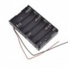 1X (új 6 x 1,5 V AA 2A CELL akkumulátor tartó doboz 9V tok, A4G8