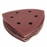 10x nylon Delta homokpapír betétek - 90 mm - 40, 60, 80, 100 és 120 Grit Sand N2A0