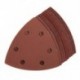10x nylon Delta homokpapír betétek - 90 mm - 40, 60, 80, 100 és 120 Grit Sand N2A0