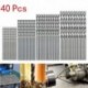 40 db mini fúró HSS bit, 0,5 mm – 2,0 mm, egyenes szárú NYÁK csavar fúrószárak S W5N0