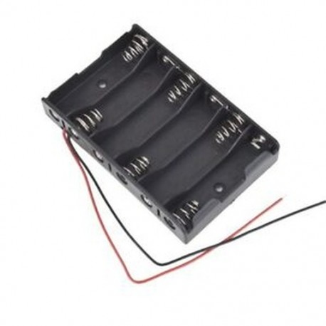 3X (új 6 x 1,5 V AA 2A CELL akkumulátor tartó doboz 9V tok, O2R5