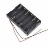 3X (új 6 x 1,5 V AA 2A CELL akkumulátor tartó doboz 9V tok, O2R5