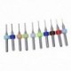 Fúrófejek 3D nyomtató fúvóka tisztító készlethez 10 db-os csomagban: 0,3 mm 0,4 mm 0. M8V1