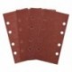 120 Grit (közepes) csiszolólap 1/3 csiszoló 93mm x 190 mm kampó és hurok 10 Pa I4Q2
