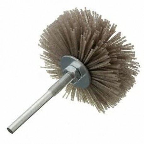 2X (6 mm-es szár, 80 mm-es Diabrafényes nylon kerékkefe, famegmunkáló lengyel pad Grin V8S8
