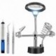 Állítható 3.5X 12X segítő kézi forrasztópáka állványcsipesz Led Light Magni G9K5