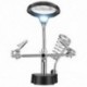 Állítható 3.5X 12X segítő kézi forrasztópáka állványcsipesz Led Light Magni G9K5