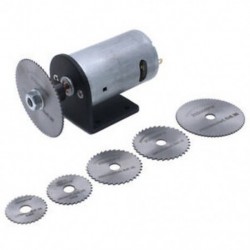 2X (Mini famegmunkáló diy vágószerszámok Dc 24 V motoros elektromos fűrészkészlet Cir D6T6