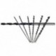 2X (7db X hosszú fa fúrószár készlet 4mm 5mm 6mm 7mm 8mm 10mm 12mm x 300mm Brad H4R4