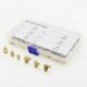 2X (100db hidraulikus sárgaréz Zerk zsírzógumi melltartó szerelvénykészlet M6 / M8 / M10 M P6U8