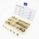 2X (100db hidraulikus sárgaréz Zerk zsírzógumi melltartó szerelvénykészlet M6 / M8 / M10 M P6U8