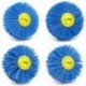 4X (4 db 80x30x6Mm fúróval csiszolóhuzal csiszolókorong Nylon sörte PoliC3Z9