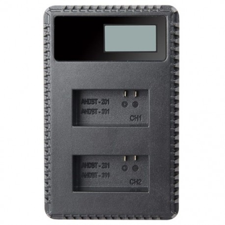 LCD kettős vékony töltő GoPro HERO4 és GoPro AHDBT-401, AHBBP-401 Sport G4K8