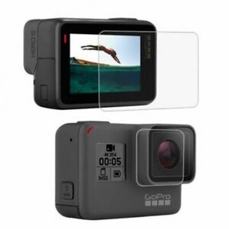 6X (PULUZ GoPro kiegészítőkhez edzett üveg film LCD HD képernyővédő   Y6J2
