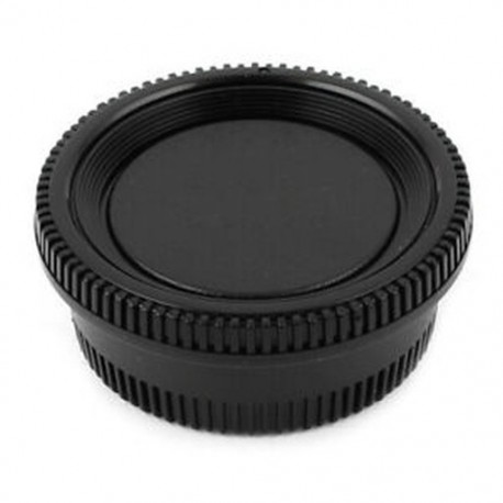 Fekete műanyag kamera burkolat   hátsó lencsevédő sapka a Nikon Digital SLR Q2I7-hez