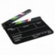 Száraz törlésű rendező filmje Film Clapboard Vágott Akció Jelenet Clapper Board Sl S7Q7