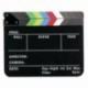1X (Száraz törlésű rendezői film Film Clapboard Vágott Akció Jelenet Clapper Board Y1U6