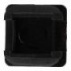25 mm x 25 mm-es műanyag négyzet alakú csőbetétek fekete végdarabokhoz, 10 darab O4Y9