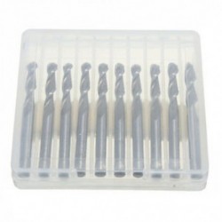 10db / dobozban 1/8 &quot 2-es hornyok, keményfém gömbös orrvégmarók CNC-bitek 17 mm-es furathossz