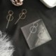 Ezüst - Divat fülbevalók Punk egyszerű hosszú szakaszú bojt medál méretű kör Earrin R8D4