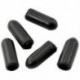 100 darabos fekete gumi végű tippek 15X6 mm (0,6 hüvelyk X 0,24 hüvelyk) H8S7 H3X0