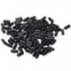 100 darabos fekete gumi végű tippek 15x6 mm (0,6 hüvelyk x 0,24 hüvelyk) G4B6